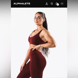 Alphalete set: amplify excel bra and contour leggings